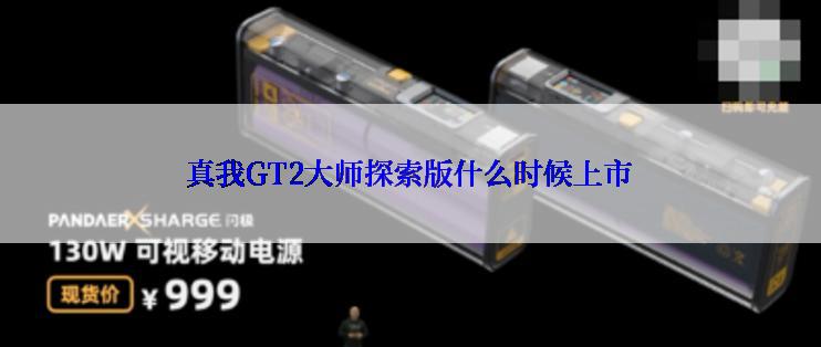 真我GT2大师探索版什么时候上市