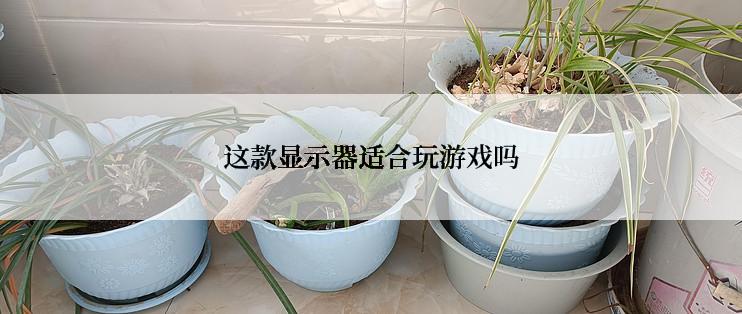 这款显示器适合玩游戏吗