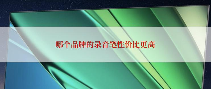 哪个品牌的录音笔性价比更高