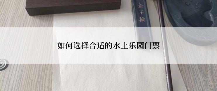 如何选择合适的水上乐园门票