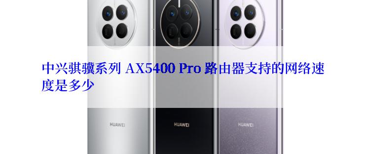 中兴骐骥系列 AX5400 Pro 路由器支持的网络速度是多少