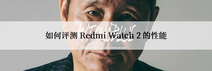 如何评测 Redmi Watch 2 的性能