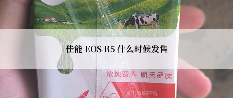 佳能 EOS R5 什么时候发售