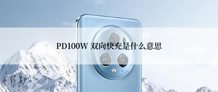 PD100W 双向快充是什么意思