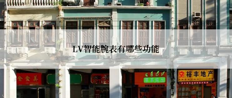 LV智能腕表有哪些功能