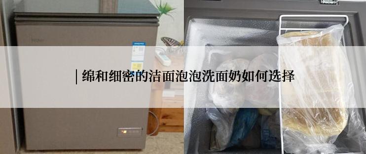  | 绵和细密的洁面泡泡洗面奶如何选择