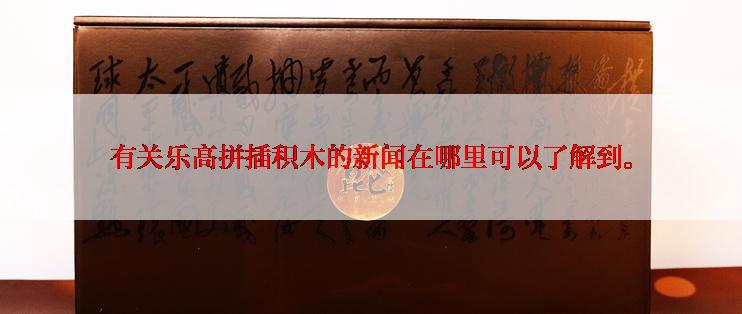 有关乐高拼插积木的新闻在哪里可以了解到。