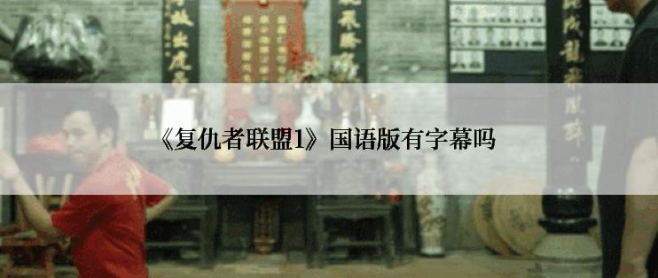 《复仇者联盟1》国语版有字幕吗