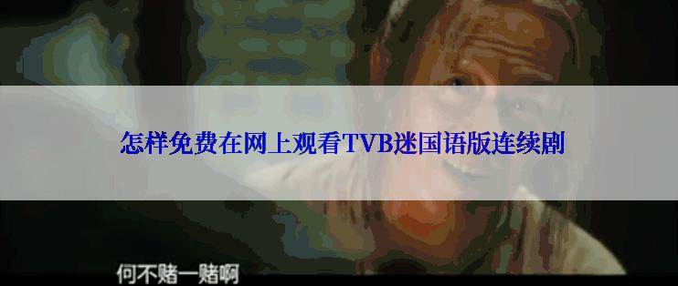  怎样免费在网上观看TVB迷国语版连续剧