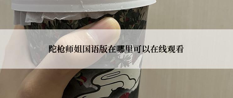 陀枪师姐国语版在哪里可以在线观看