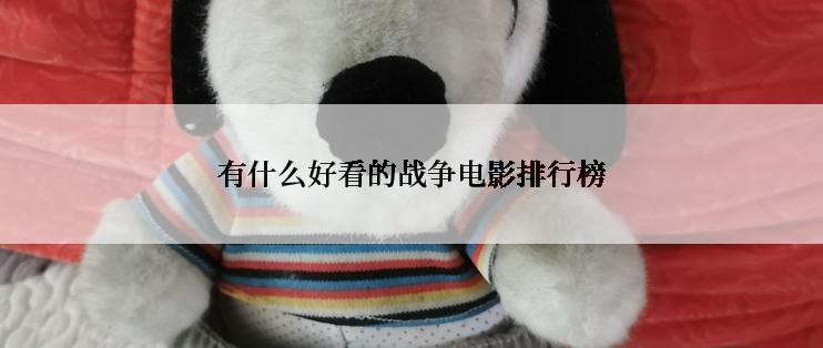 有什么好看的战争电影排行榜