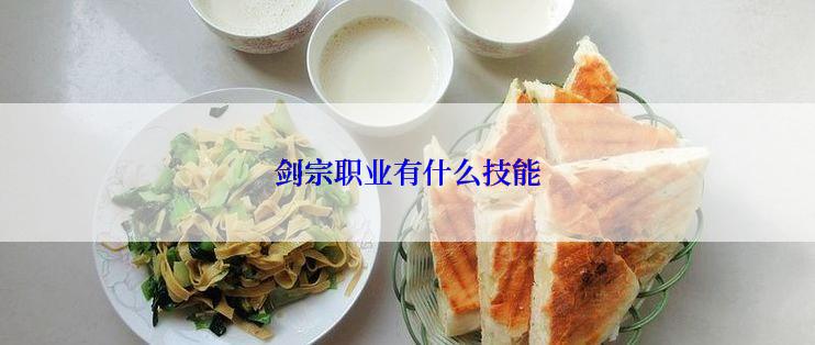 剑宗职业有什么技能