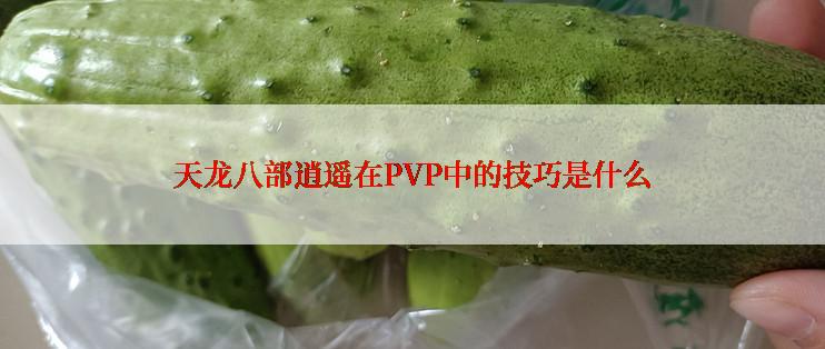 天龙八部逍遥在PVP中的技巧是什么