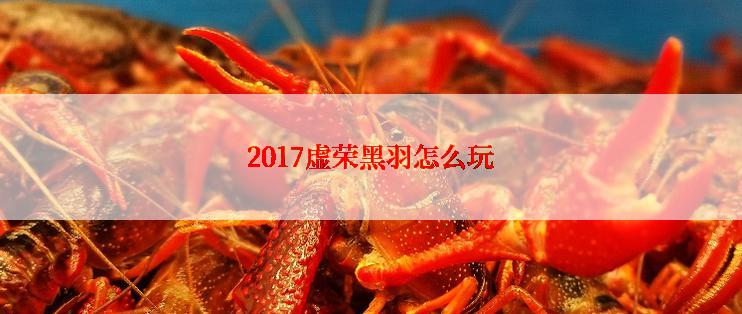 2017虚荣黑羽怎么玩