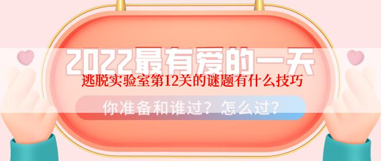  逃脱实验室第12关的谜题有什么技巧