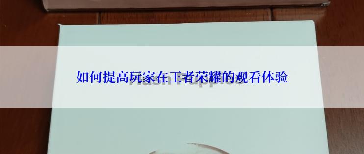 如何提高玩家在王者荣耀的观看体验