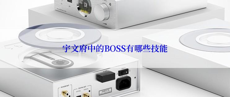 宇文府中的BOSS有哪些技能