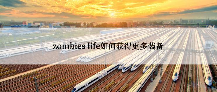 zombies life如何获得更多装备