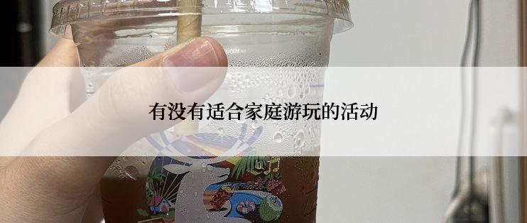 有没有适合家庭游玩的活动