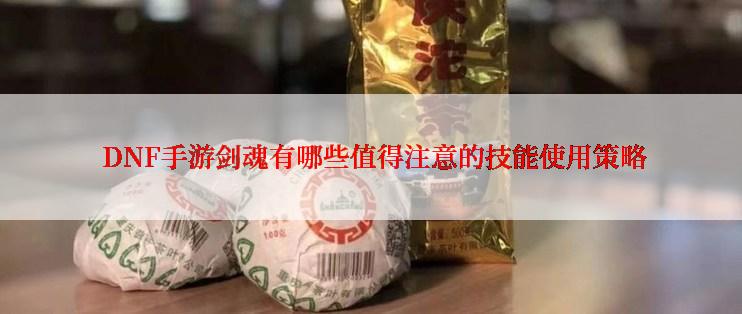  DNF手游剑魂有哪些值得注意的技能使用策略