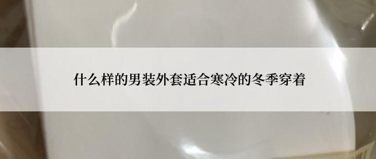  什么样的男装外套适合寒冷的冬季穿着