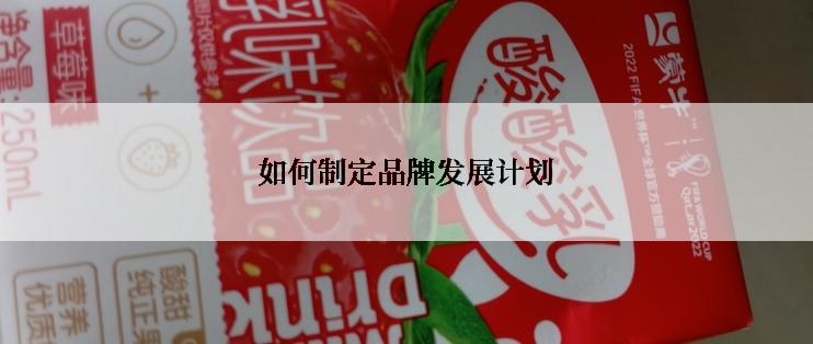 如何制定品牌发展计划