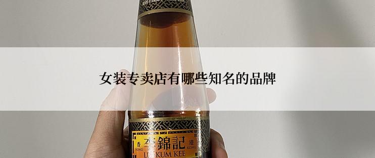 女装专卖店有哪些知名的品牌