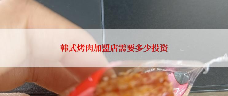 韩式烤肉加盟店需要多少投资