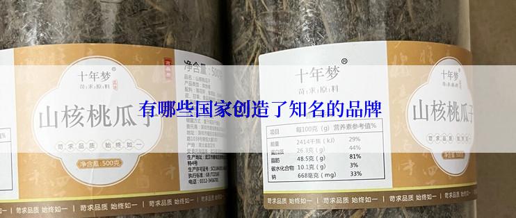  有哪些国家创造了知名的品牌