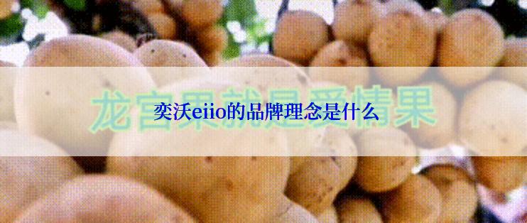  奕沃eiio的品牌理念是什么