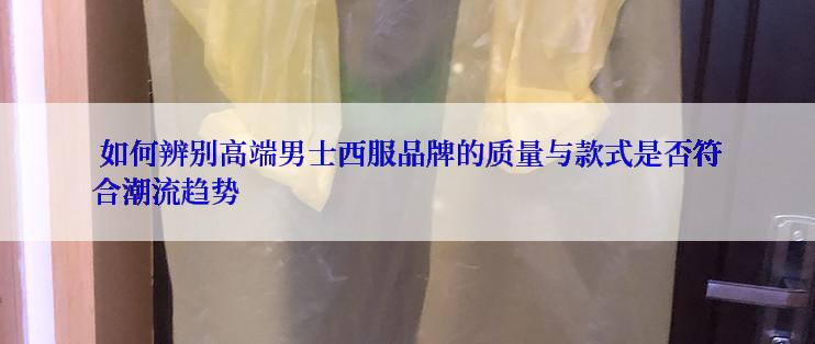  如何辨别高端男士西服品牌的质量与款式是否符合潮流趋势