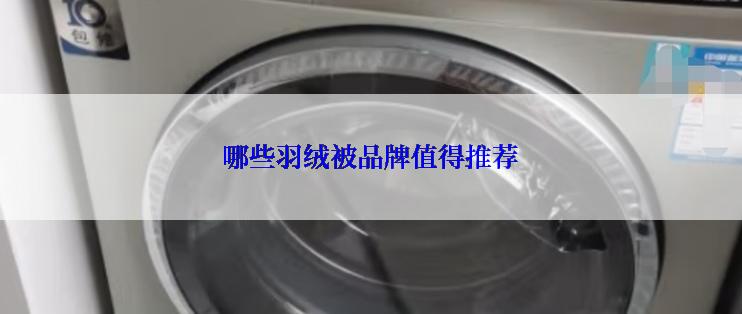 哪些羽绒被品牌值得推荐