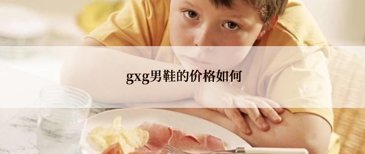  gxg男鞋的价格如何