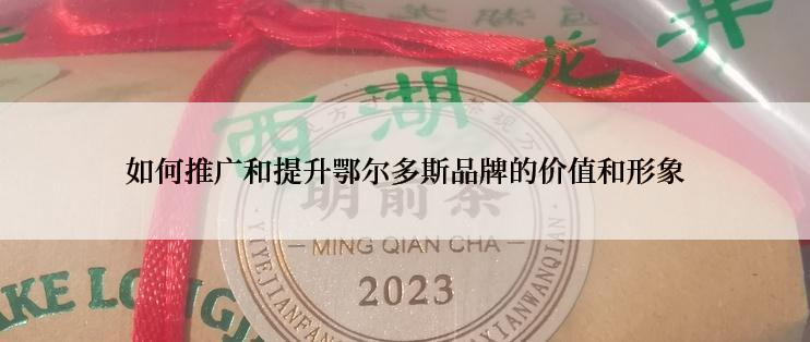 如何推广和提升鄂尔多斯品牌的价值和形象