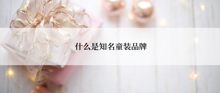  什么是知名童装品牌