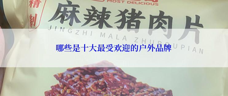 哪些是十大最受欢迎的户外品牌