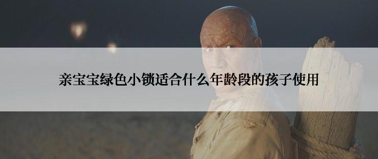 亲宝宝绿色小锁适合什么年龄段的孩子使用