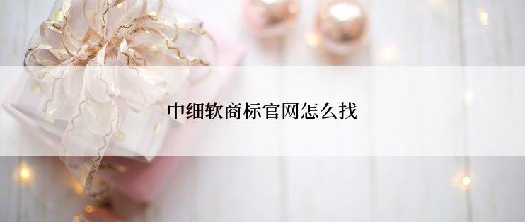 中细软商标官网怎么找