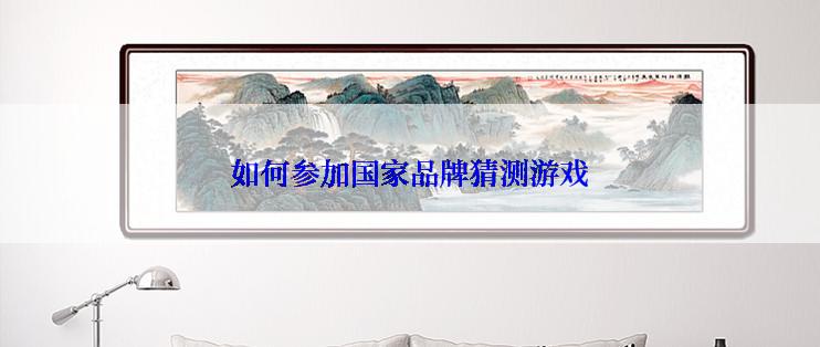 如何参加国家品牌猜测游戏