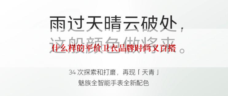 什么样的平价卫衣品牌时尚又百搭