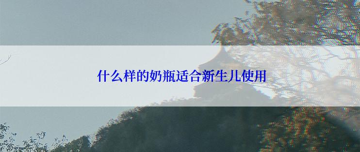  什么样的奶瓶适合新生儿使用