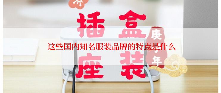  这些国内知名服装品牌的特点是什么