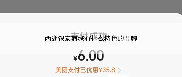 西湖银泰商城有什么特色的品牌